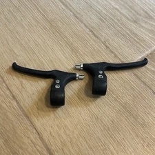 Lee Chi Brake Lever Set Vintage Old School BMX Front Rear Black 4 finger A1