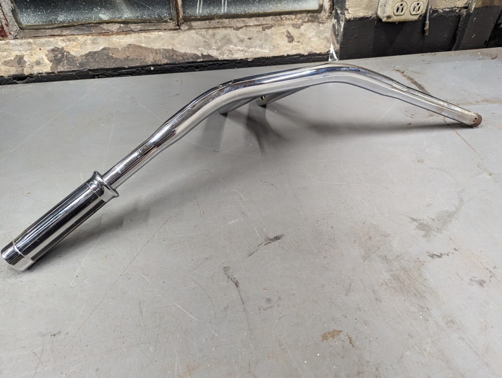 Harley Chrome 1 Piece Drag Handlebars Risers Sportster Shovelhead