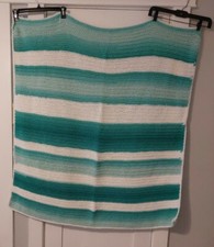 Hand Crocheted Blanket for Baby or Toddler - Unisex 41x48