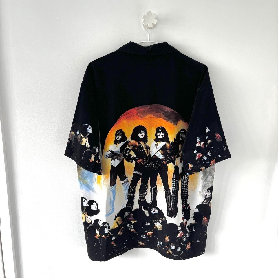 Vintage KISS love gun dragonfly 2002 all over print rock n roll shirt