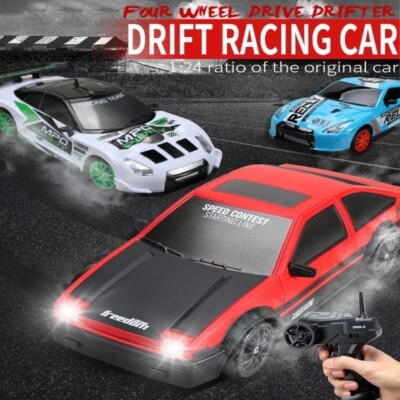 2.4G Drift Rc Auto 4WD RC Drift Car Spielzeug Ferngesteuertes GTR Fahrzeug Auto (rot)