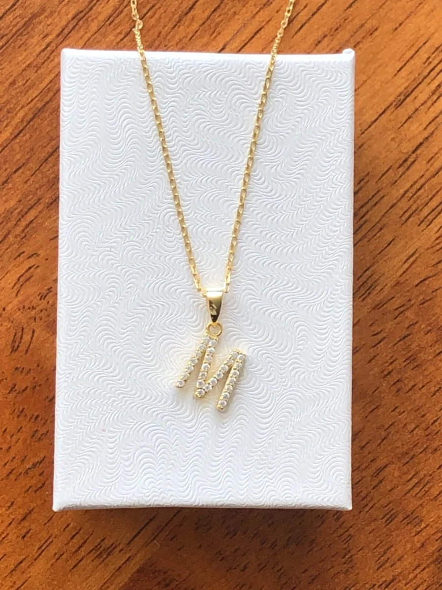 Cz initial necklace deals