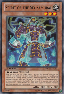 Spirit of the Six Samurai X 1 1st Mint YUGIOH Cards SDWA-EN012 | eBay