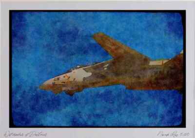 034095 Grumman F 14A Tomcat _ United States Navy Watercolour Picture Ltd Ed A4