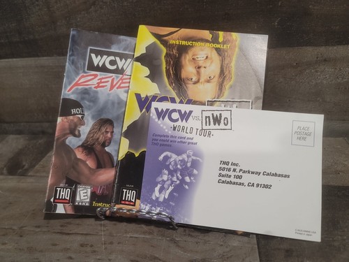 N64 WCW NWO Revenge and World Tour Nintendo 64 nur Handbücher