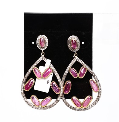 Forever Creations Womens Drop Dangle Pink Multi Earrings W1033