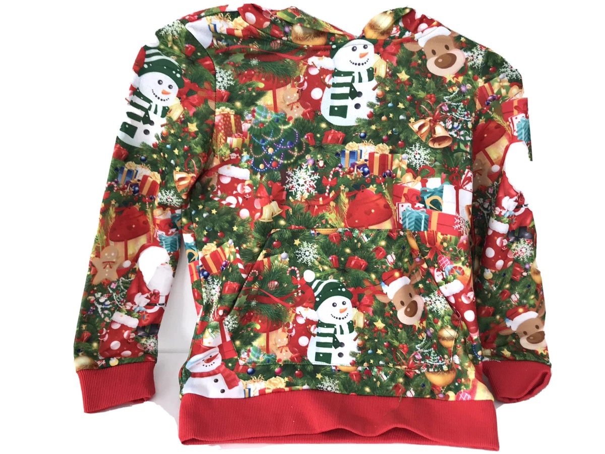 Kids Ugly Christmas Hoodie Size 4 5