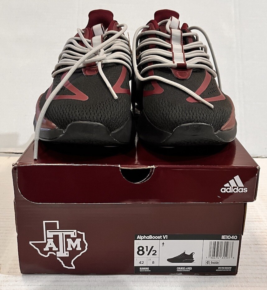 adidas Alphaboost V1 NCAA Texas A&M Mens Running Shoes Size 8.5 IE1040 n77