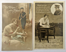 Two WWI Patriotic Postcards Home Front