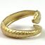 thumbnail 2  - Vintage Snake Ring Size 7.5 Brass Metal Wrap Ring Snake Jewelry