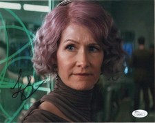 Laura Dern Star Wars  Last Jedi Autographed Signed 8x10 Photo JSA COA #3
