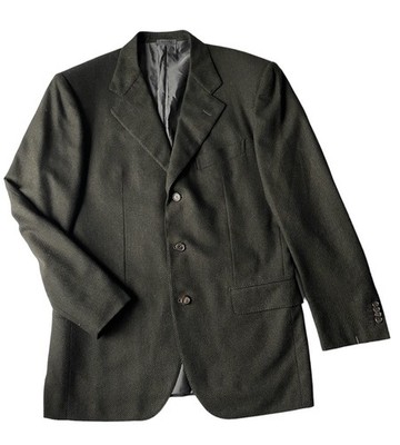 Hugo Boss Baldessarini Sport Coat 50R EU Wool Cashmere Italy Blazer Twill Weave