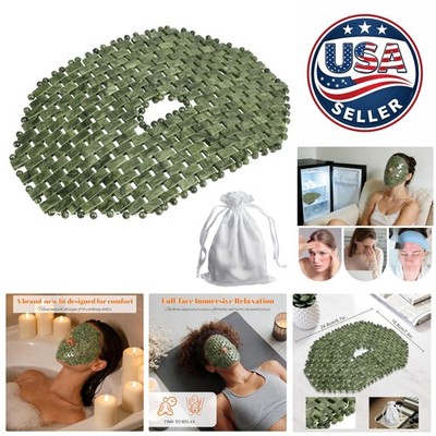Revitalizing Jade Cooling Mask - Natural Sleep & Travel Size for All Skin Types