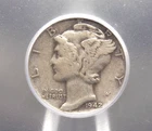 1942/1 "D" Mercury SILVER Dime 10c ICG VF20 #101 Very Fine 🗝️KEY🗝️ECC&C, Inc.