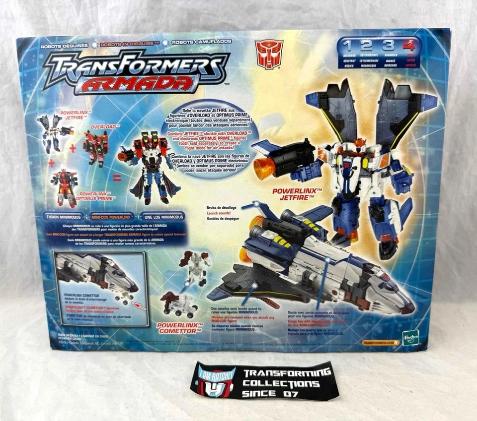 Transformers Armada Powerlinx Jetfire with Comettor Mini-Con MISB - Image 2 of 2