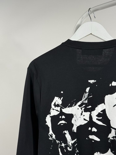 Camiseta de manga larga de algodón negra para hombre Neil Barrett Siouxsie Face talla L - Imagen 9 de 15