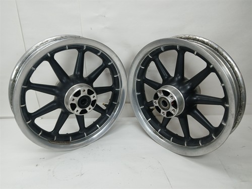 Harley-Davidson 2002 Road King Wagon Wheels 9 Spoke 16x3 Black 43493-00 