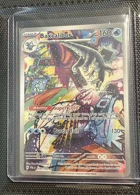 Pokémon TCG Scarlet & Violet Paldea Evolved Illustration Rare Baxcalibur NM