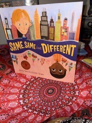 Same, Same But Different Hardcover Book & Jacket Cover Jenny Kostecki Shaw New!