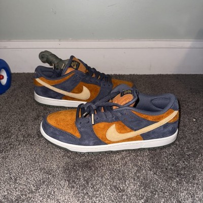Nike Dunk SB Low Pro Light Carbon/Sesame Monarch Men's Sneakers Size 10.5 NO BOX