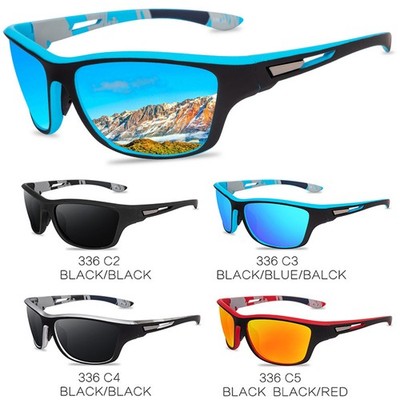 Sport Sonnenbrille Polarisiert Herren Radfahren Fahren Staubdicht Mehrfarbig