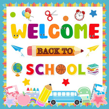 Back to School Classroom Bulletin Board Decoration Set  Welcome Back to School