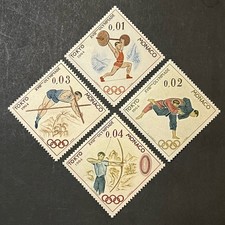 Product Image: Travelstamps: Monaco Stamps Scott #592-595 1964 Tokyo Olympics Mint MNH OG