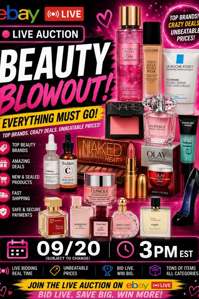 💥001 Beauty/Fragrance Ebay Live 6/20 - NO CANCELS/RETURNS/SALES FINAL💥