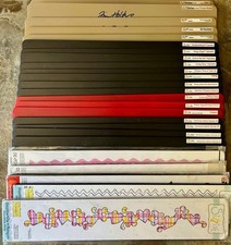 Huge Lot  Sizzix Strip Dies  Tim Holtz  Holiday  Alphabet and More 