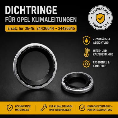 Dichtring für Opel GM Dichtung Kältemittelleitung Klima Astra 24436644 24436645 - Bild 1 von 3