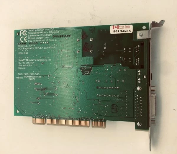 Fax/modem hp 5184-3448 rev hb, fcc reg :2d7usa-33303-m5-e, pci - Image 3 of 3