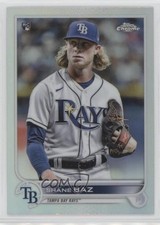 2022 Topps Chrome Image Variation SP Base Refractor Shane Baz #201 0s15