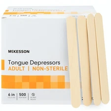 2000 Wood Tongue Depressors 6” Wooden Jumbo Popsicle Craft Tattoo Waxing Sticks