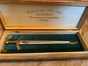 Replica Miniature Coronation Sword of Polish Kings from the 13th century