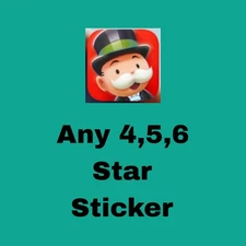 1 x Any  4,5,6 ⭐ Mono_poly  Go Sticker ( INSTANT SEND )