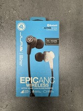 JLab Epic ANC Wireless Noise Cancelling InEar Headphones Bluetooth Black Earbuds