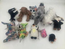 Stuffed animals Plush lot Of 12 (Ganz/TeenyToy/Etc) 1991/1999/2017 used&new