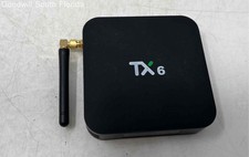 Tanix Model TX6 Black Android TV Box Media Player USB And HDMI Ports Not Tested