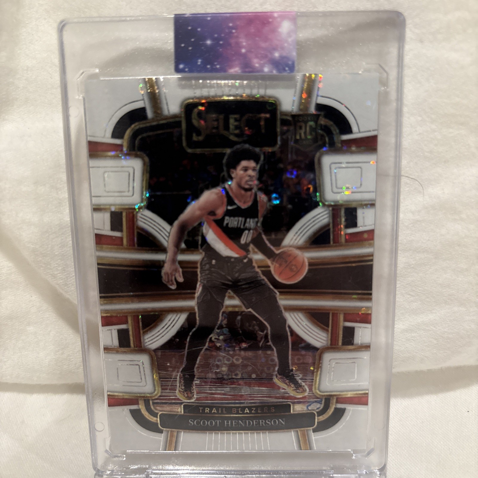 2023-24 Panini Select - Concourse Scoot Henderson #77 White Disco Prizm /75 (RC)