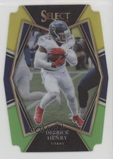 2021 Panini Select Premier Level Green & Yellow Prizm Die-Cut Derrick Henry 1c3k
