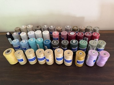 Huge Lot 45 New Essential, Mettler  More NEW Cotton Thread Spools 1200  yards 50