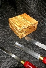 1) One  5"×5"×3" AMBROSIA SPALTED MAPLE Bowl Blank/ Turning Wood