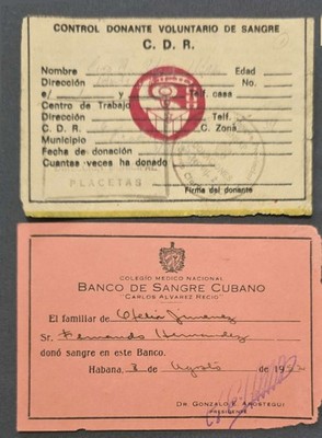 2 Bonos Donante De Sangre-placetas-villa Clara Y Havan@