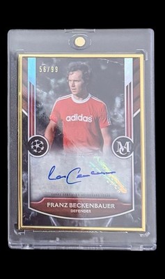 2022/23 Topps Museum UCC Franz Beckenbauer /99 Auto Gold Frame