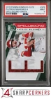 2019 PANINI DONRUSS ELITE SPELLBOUND GREEN #SP6 PATRICK MAHOMES II PSA 9