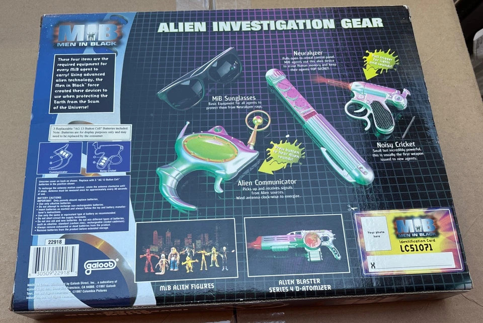Men In Black Alien Investigation Gear Set 1997 Galoob ( Used ) - Image 2 of 4