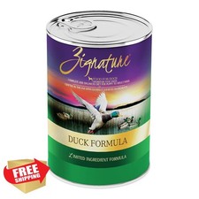 Zignature Duck Formula Wet Dog Food 13oz Cans Case of 12 9.98 per gallon