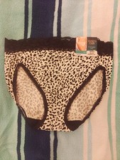 Vanity Fair Women's Flattering Lace Hi-Cut Panties Nylon- Sz 8 13280