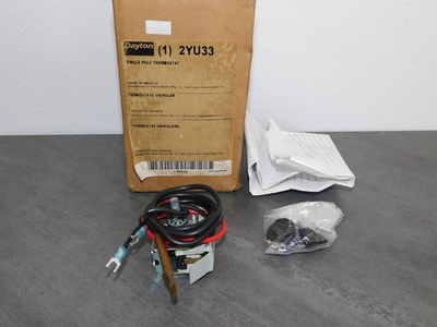 #ad New DAYTON 2YU33 Electric Single Pole Thermostat open box $59.99