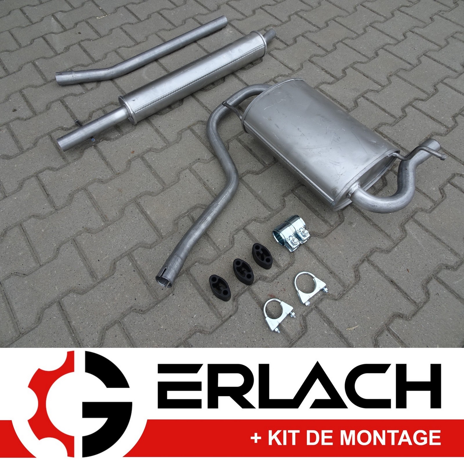 Ligne échappement silencieux Dacia Duster 1.6 16V 4x4 essence 5224